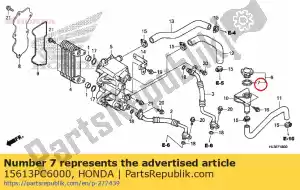 Honda 15613PC6000 pakowanie, wlew oleju - Dół