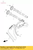 5VX121800000, Yamaha, arbre à cames assy 2 yamaha fz 600 2004 2005 2006 2007 2008 2009, Nouveau