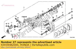 Here you can order the nut, brake adjusting from Honda, with part number 43459HB2000: