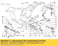 967101, Piaggio Group, poggiapiedi gilera cougar 50 1998, Nuovo