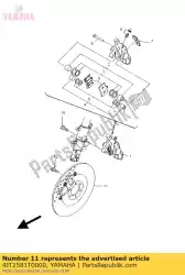 schijfrem assy van Yamaha, met onderdeel nummer 4JT2581T0000, bestel je hier online: