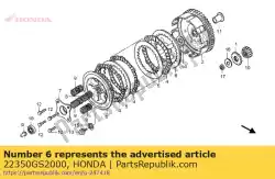 Aqui você pode pedir o placa, pressão da embreagem em Honda , com o número da peça 22350GS2000: