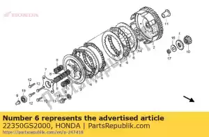 honda 22350GS2000 plate, clutch pressure - Bottom side