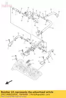 1MC148820000, Yamaha, slang, bocht 2 yamaha  fjr 1300 2014 2015 2016 2017 2018 2019 2020 2021, Nieuw