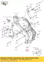 921540267, Kawasaki, perno, soporte del motor, 18x53. kawasaki zx10r ninja j z  d klz versys a sx e k f sugomi edition black g anniversary b winter test krt replica abs zx1000 s h m r z1000 z1000sx 1000 zx1000sx klz1000 zr1000 se zx1002 1000sx , Nuevo