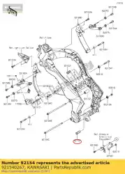 Aqui você pode pedir o parafuso, suporte do motor, 18x53. Em Kawasaki , com o número da peça 921540267: