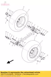 Here you can order the bearing from Yamaha, with part number 1SCF51H10000: