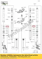 Here you can order the bushing-front fork zr1000daf from Kawasaki, with part number 440650036: