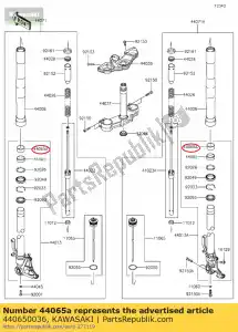 kawasaki 440650036 bushing-front fork zr1000daf - Bottom side