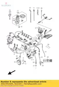 Suzuki 3661941G00 guia, fiação ha - Lado inferior