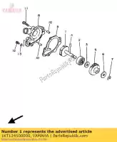 1KT124500000, Yamaha, conjunto do eixo do impulsor yamaha tdr ty tzr 250 1987 1988 1989 1993 1994, Novo