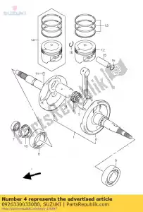 Suzuki 09263300330B0 bearing30x39x18 - Bottom side