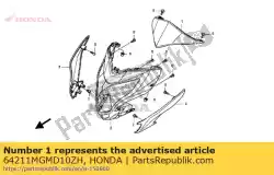 Here you can order the visor,met*nhb44p* from Honda, with part number 64211MGMD10ZH: