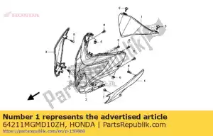 Honda 64211MGMD10ZH daszek, met * nhb44p * - Dół