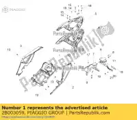 2B003059, Piaggio Group, u. zitbank. aprilia  rs rs4 zd4kc000 zd4kca00 zd4kra00 zd4tk0008, zd4vx000, zd4tk0000 zd4tw000 zd4xaa00 zd4xab00 50 125 2011 2012 2013 2014 2016 2017 2018 2019 2020 2021 2022, Nieuw