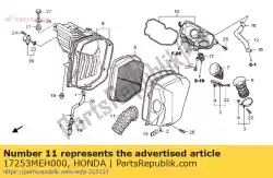 Ici, vous pouvez commander le conduit, filtre à air auprès de Honda , avec le numéro de pièce 17253MEH000: