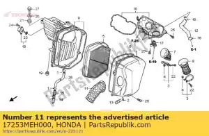 Honda 17253MEH000 conduit, filtre à air - La partie au fond