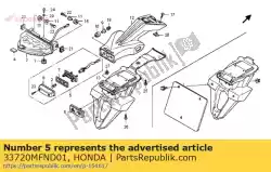 Qui puoi ordinare nessuna descrizione disponibile da Honda , con numero parte 33720MFND01: