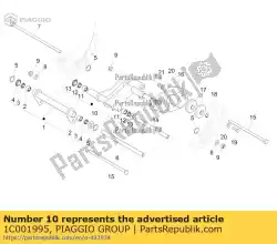 Here you can order the complete swinging arm on engine side from Piaggio Group, with part number 1C001995:
