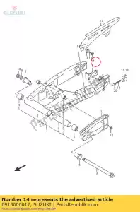 suzuki 0913606017 tornillo - Lado inferior