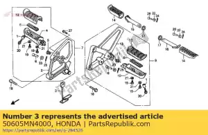 Honda 50605MN4000 guia, tubo de drenagem - Lado inferior