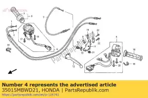 Honda 35015MBWD21 sw set, lt st kill - Lado inferior