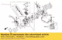 45517KR3901, Honda, supporto, cilindro maestro honda ca cmx ntv r nc21-100 (g) japan vfr 125 250 400 650 750 800 1986 1987 1988 1989 1990 1991 1992 1993 1994 1995 1996 1997 2006 2007 2008, Nuovo