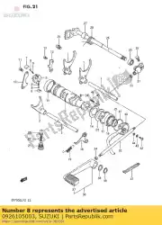 Here you can order the pin from Suzuki, with part number 0926105003: