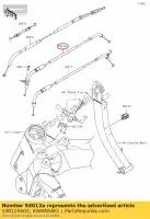 540120602, Kawasaki, via cavo dell'acceleratore, apertura kawasaki z sugomi edition  zx10r ninja g anniversary k j f sx klz versys b winter test krt replica abs zx1000 s m r z1000 zr1000 1000 , Nuovo