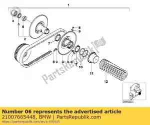 bmw 21007665448 grooved ball bearing - Bottom side