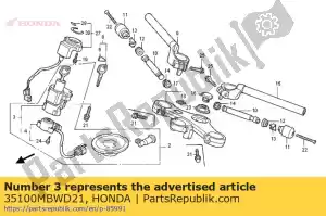 Honda 35100MBWD21 zestaw prze??czników, kombinacja - Dół