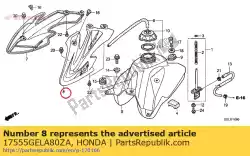 Ici, vous pouvez commander le définir illust * type1 * auprès de Honda , avec le numéro de pièce 17555GELA80ZA: