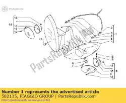 Here you can order the headlamp from Piaggio Group, with part number 582135: