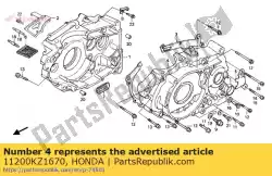 geen beschrijving beschikbaar op dit moment van Honda, met onderdeel nummer 11200KZ1670, bestel je hier online: