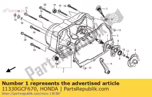 Honda 11330GCF670 cover comp., r. carter - Onderkant