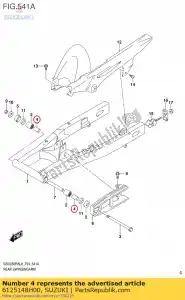 suzuki 6125148H00 spacer, rr swgar - Dół