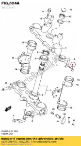 suzuki 0155008407 tornillo - Lado inferior