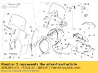 AP8269303, Piaggio Group, cubrir. rojo aprilia  scarabeo 300 2009 2010, Nuevo