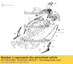 Aqui você pode pedir o painel lateral direito em Piaggio Group , com o número da peça 65738100BT: