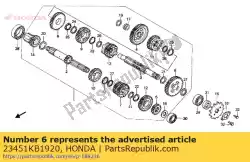 Qui puoi ordinare marcia c2 32t da Honda , con numero parte 23451KB1920: