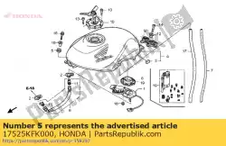 Here you can order the rubber, tank mounting from Honda, with part number 17525KFK000: