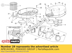 aprilia AP8144381 w?? wlotowy prawy - Dół