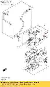 suzuki 1561010G00 regelaar, brandstof - Onderkant