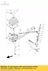 Here you can order the fork, shift 1 from Yamaha, with part number 5UH185110000: