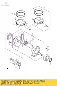 suzuki 1220049H10 crankshaft assy - Bottom side