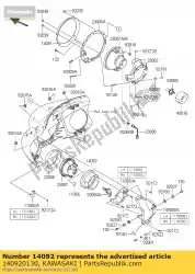 Ici, vous pouvez commander le couverture vn1700baf auprès de Kawasaki , avec le numéro de pièce 140920130: