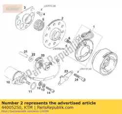 Qui puoi ordinare ingranaggio conduttore di avviamento 66-t da KTM , con numero parte 44005250: