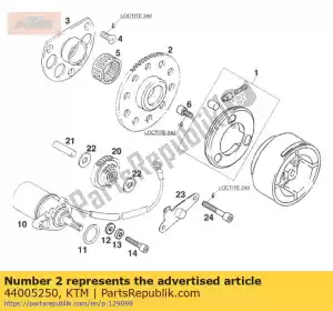 ktm 44005250 ingranaggio conduttore di avviamento 66-t - Il fondo