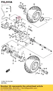 suzuki 015500630B bolt - Bottom side