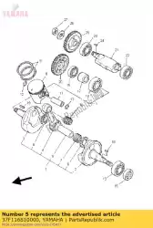 Aqui você pode pedir o pino, manivela 1 em Yamaha , com o número da peça 37F116810000: